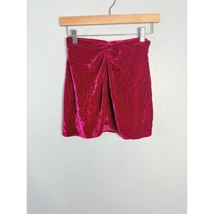 Reformation Harri Velvet Mini Skirt